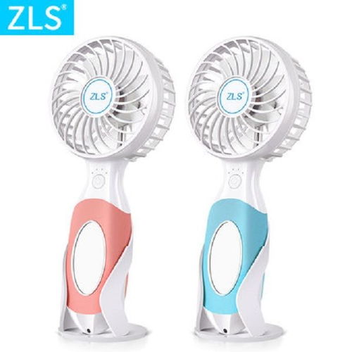 夏日清凉必备 ZLS可充电迷你电风扇——手持便携，静音大风力首选